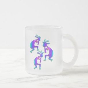 Three Kokopelli #37 Mattglastasse
