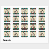 Three Kokopelli Square Sticker (Blatt)