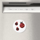 Three Ladybugs Magnet (In Situ (Geschirrspüler))