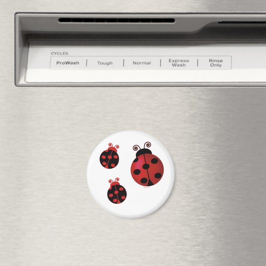 Three Ladybugs Magnet (In Situ (Geschirrspüler))