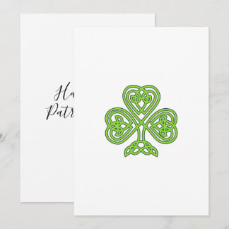 Three Leaf Lucky Irish Happy St Patrick's Day Feiertagskarte