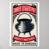 Three Legged Pot - Matchbox Print - Aesthetic Wall Poster (Vorne)