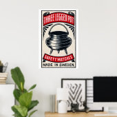 Three Legged Pot - Matchbox Print - Aesthetic Wall Poster (Heimbüro)