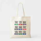 Three Letter Code Tragetasche (Vorne)
