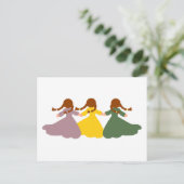 Three Little Girls postcard Postkarte (Stehend Vorderseite)