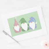 Three Little Gnomes Rechteckiger Aufkleber (Umschlag)