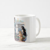 Three Little Kittens and Mother, Louis Wain Kaffeetasse (VorderseiteRechts)