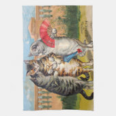 Three Little Kittens Mutter Gänsevorführung Geschirrtuch (Vertikal)