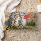 Three Little Kittens Mutter Gänsevorführung Lendenkissen (Decke)