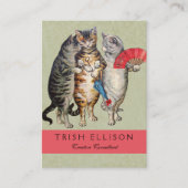 Three Little Kittens Mutter Gänsevorführung Visitenkarte (Vorderseite)