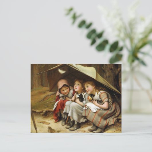 "Three Little Kittens" Postkarte (Stehend Vorderseite)