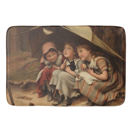 Three Little Kittens (von Joseph Clark) Badematte (Vorderseite)