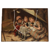 Three Little Kittens (von Joseph Clark) Große Geschenktüte (Vorderseite)