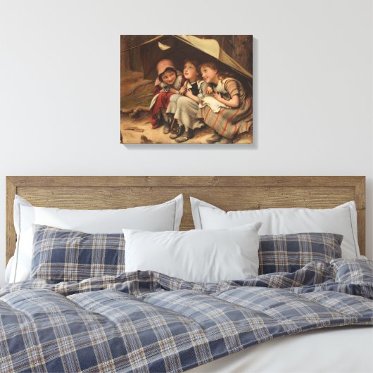 Three Little Kittens (von Joseph Clark) Leinwanddruck (Insitu (Schlafzimmer))