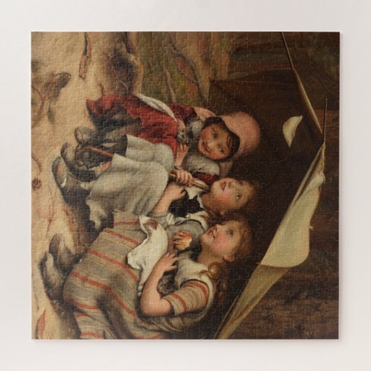 Three Little Kittens (von Joseph Clark) Puzzle (Horizontal)