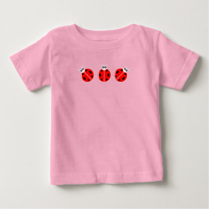 Three Little Ladybugs - Baby Fine Jersey T - Shirt