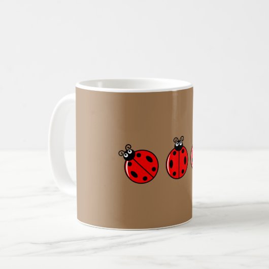 Three Little Ladybugs - Klassische Tasse (Vorderseite Links)