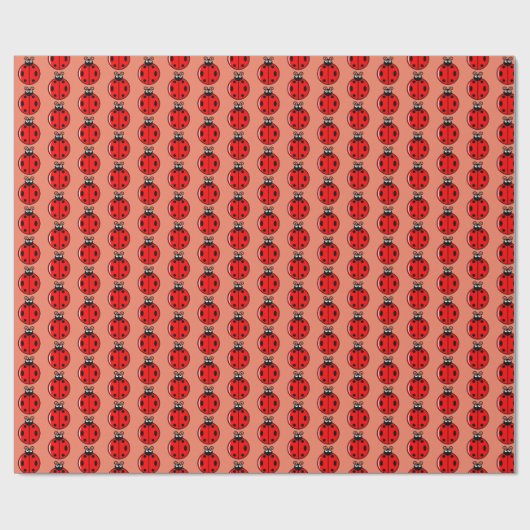 Three Little Ladybugs - Matte Wrapping Paper Geschenkpapier (Flach)