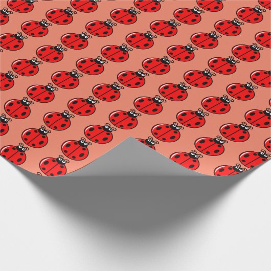 Three Little Ladybugs - Matte Wrapping Paper Geschenkpapier (Ecke)
