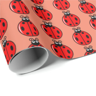 Three Little Ladybugs - Matte Wrapping Paper Geschenkpapier