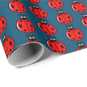Three Little Ladybugs - Matte Wrapping Paper Geschenkpapier