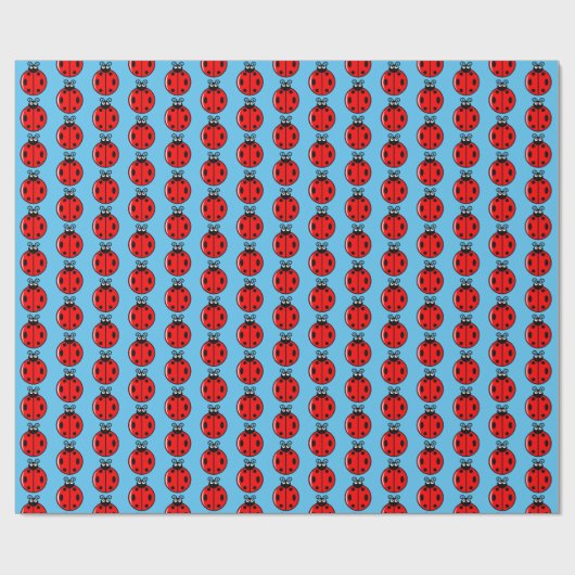 Three Little Ladybugs - Matte Wrapping Paper Geschenkpapier (Flach)