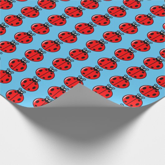 Three Little Ladybugs - Matte Wrapping Paper Geschenkpapier (Ecke)