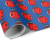 Three Little Ladybugs - Matte Wrapping Paper Geschenkpapier (Rolleneckpunkt)
