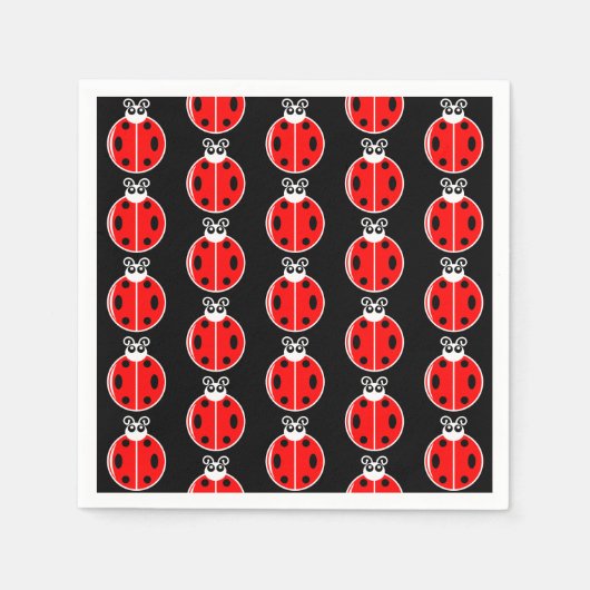 Three Little Ladybugs - Paper Napkin Serviette (Vorderseite)