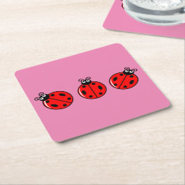 Three Little Ladybugs - Paper Untersetzer