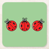 Three Little Ladybugs - Paper Untersetzer (Vorderseite)