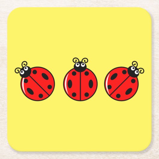 Three Little Ladybugs - Paper Untersetzer (Vorderseite)