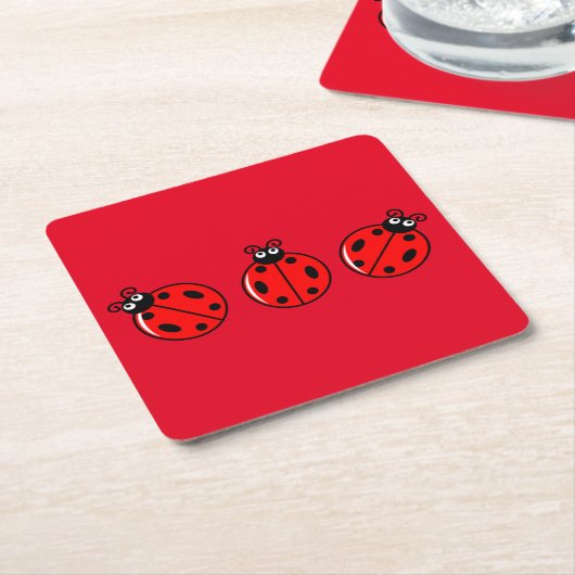 Three Little Ladybugs - Paper Untersetzer (angewinkelt)