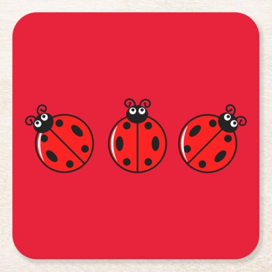 Three Little Ladybugs - Paper Untersetzer (Vorderseite)