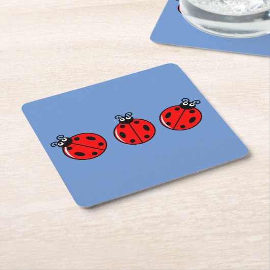Three Little Ladybugs - Paper Untersetzer (angewinkelt)