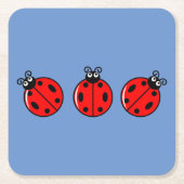 Three Little Ladybugs - Paper Untersetzer (Vorderseite)