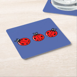 Three Little Ladybugs - Paper Untersetzer