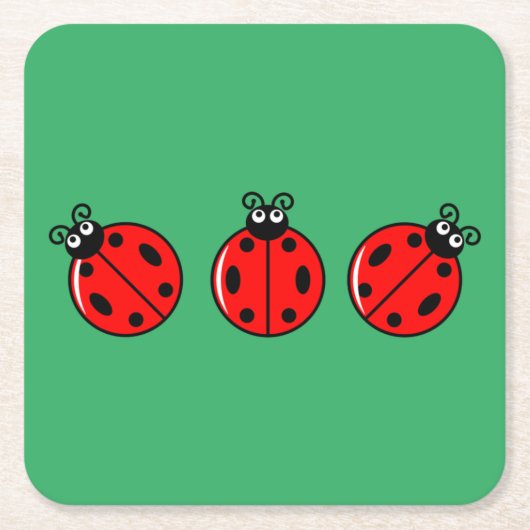 Three Little Ladybugs - Paper Untersetzer (Vorderseite)
