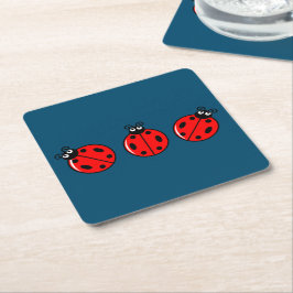 Three Little Ladybugs - Paper Untersetzer
