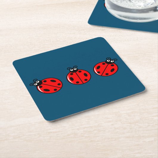Three Little Ladybugs - Paper Untersetzer (angewinkelt)