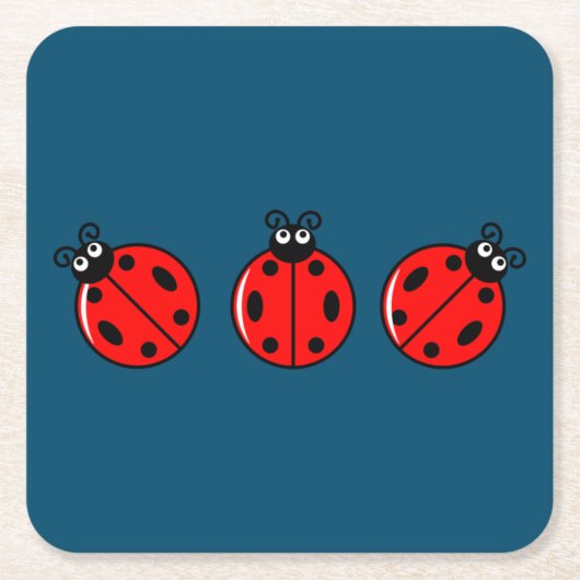 Three Little Ladybugs - Paper Untersetzer (Vorderseite)