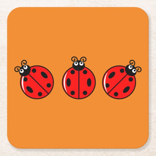 Three Little Ladybugs - Paper Untersetzer (Vorderseite)