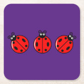 Three Little Ladybugs - Paper Untersetzer (Vorderseite)