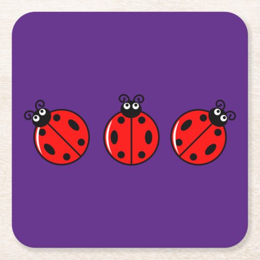 Three Little Ladybugs - Paper Untersetzer (Vorderseite)