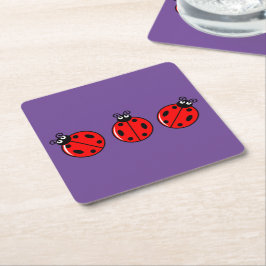 Three Little Ladybugs - Paper Untersetzer