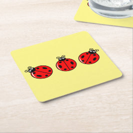 Three Little Ladybugs - Paper Untersetzer