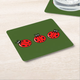 Three Little Ladybugs - Paper Untersetzer