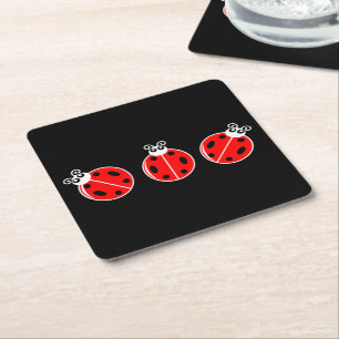 Three Little Ladybugs - Paper Untersetzer