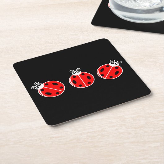 Three Little Ladybugs - Paper Untersetzer (angewinkelt)