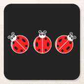 Three Little Ladybugs - Paper Untersetzer (Vorderseite)